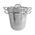 Thundergroup 20 qt Double Boiler (3 PC/SET), Stainless Steel, Encapsulated Base, Standard Electric, Gas Cooktop, Halogen & Induction Ready