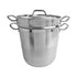 Thundergroup 20 qt Double Boiler (3 PC/SET), Stainless Steel, Encapsulated Base, Standard Electric, Gas Cooktop, Halogen & Induction Ready