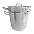 Thundergroup 20 qt Double Boiler (3 PC/SET), Stainless Steel, Encapsulated Base, Standard Electric, Gas Cooktop, Halogen & Induction Ready