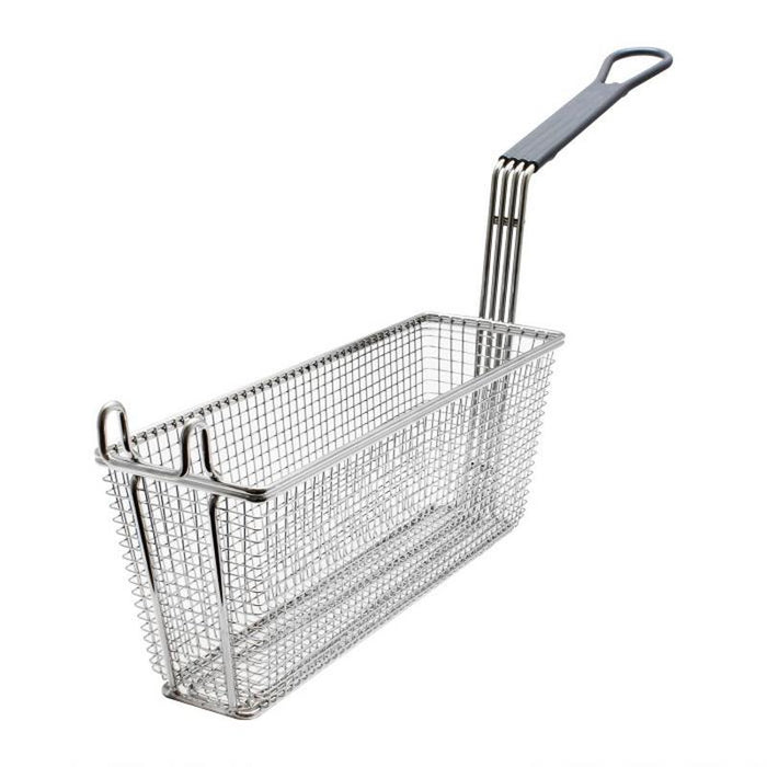 Thundergroup 13 3/8 " X 4 3/8" X 5 1/2", RECTANGULAR BASKET, W/ GREY HANDLE