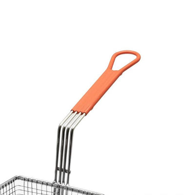 Thundergroup 12 1/8" X 6 1/2" X 5 3/8", FRY BASKET, ORANGE HANDLE