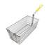 Thundergroup 17" X 8 1/4" X 6", FRY BASKET, W/ YELLOW HANDLE