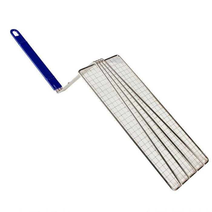 Thundergroup 5 3/4" X 14 1/2" FRY BASKET PRESS, BLUE HANDLE