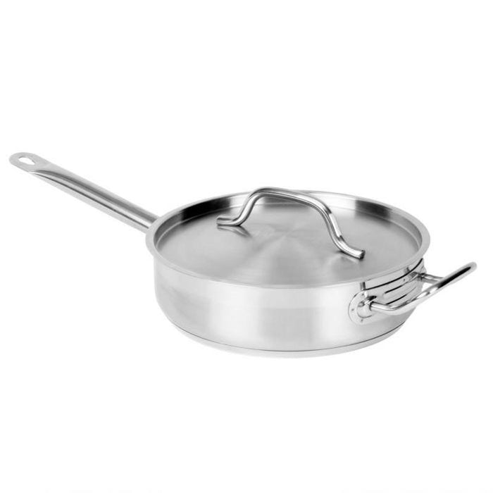 Discontinued - Thundergroup 3 QT 18/8 STAINLESS STEEL SAUTE PAN