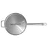 Thundergroup 5 qt, 12-3/8" Diameter Stainless Steel Sauté Pan with Lid