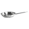 Thundergroup 11" Diameter Fry Pan, Stainless Steel, Encapsulated Base, Dishwasher Safe, Standard Electric, Gas Cooktop, Halogen & Induction Ready, Oven Safe, Heavy-Duty, NSF