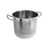 Thundergroup 12 qt Pasta Cooker with Lid, Stainless Steel, Encapsulated Base, Dishwasher Safe, Standard Electric, Gas Cooktop, Halogen & Induction Ready, Oven Safe, Heavy-Duty, NSF