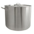 Thundergroup 80 qt, 20-3/8" Diameter Stock Pot with Lid, Stainless Steel, Encapsulated Base, Dishwasher Safe, Standard Electric, Gas Cooktop, Halogen & Induction Ready, Oven Safe, Heavy-Duty, NSF