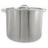 Thundergroup 80 qt, 20-3/8" Diameter Stock Pot with Lid, Stainless Steel, Encapsulated Base, Dishwasher Safe, Standard Electric, Gas Cooktop, Halogen & Induction Ready, Oven Safe, Heavy-Duty, NSF