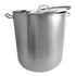Thundergroup 100 qt, 20-1/2" Diameter Stock Pot with Lid, Stainless Steel, Encapsulated Base, Dishwasher Safe, Standard Electric, Gas Cooktop, Halogen & Induction Ready, Oven Safe, Heavy-Duty, NSF