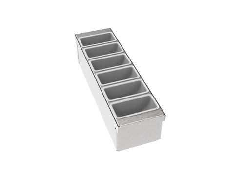 Krowne MoveWell 6" Garnish Rack – MW-CT6 Modular Insert