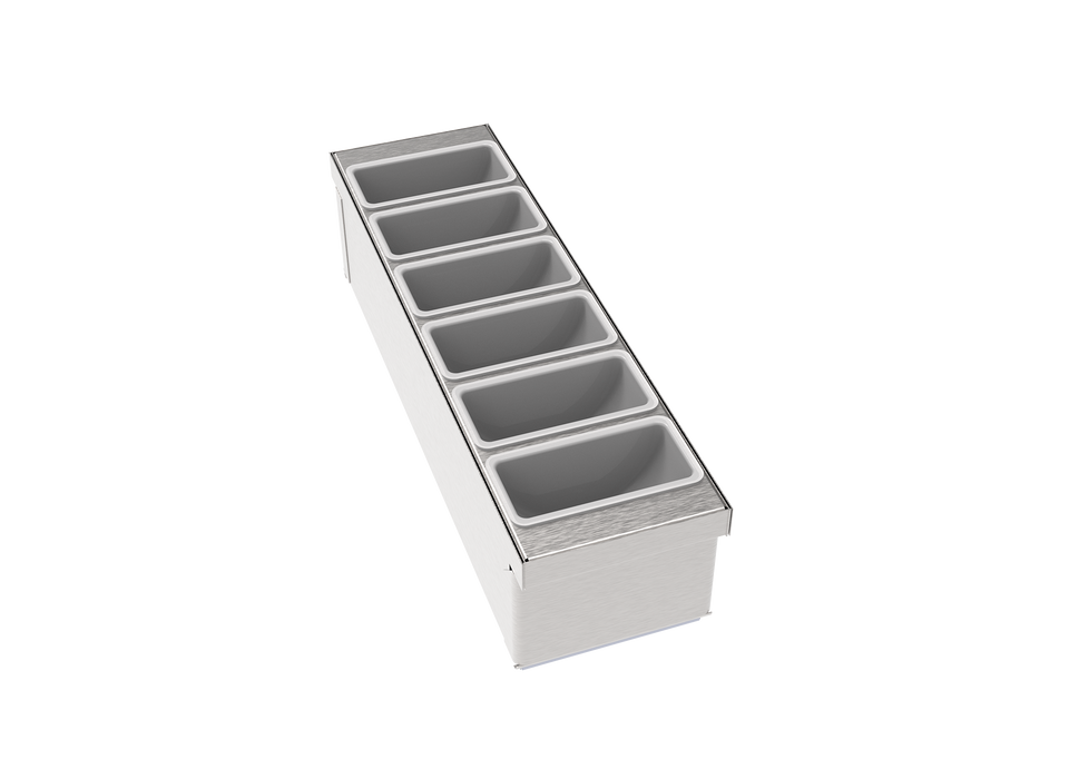 Krowne MoveWell 6" Garnish Rack – MW-CT6 Modular Insert