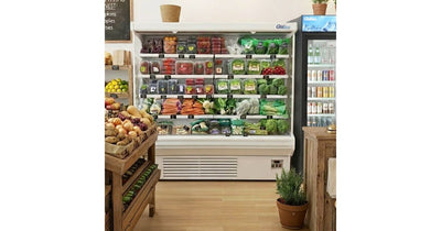Coldline SOC-76-220-W 76-inch white open-air refrigerated merchandiser