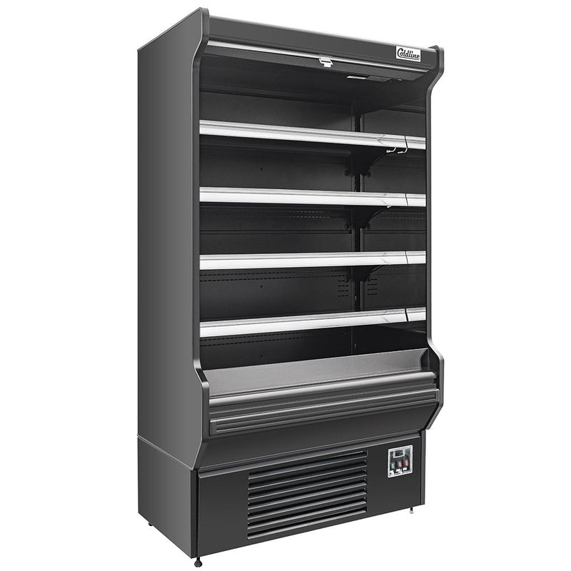 Coldline SOCD-51-B 52-inch deep black open-air refrigerated merchandiser