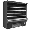Coldline SOCD-76-B 76" Deep Black Open Air Refrigerated Merchandiser, 220V