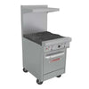 Southbend Restaurant Gas Range, 24" W with 4 Burners and Space Saver Oven - 153,000 BTU – 4242E