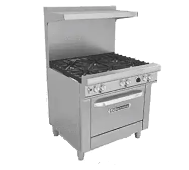 Southbend Restaurant Gas Range, with 2 Burners (1) 24" Griddle and Cabinet Base - 102,000 BTU – 4362C-2TR