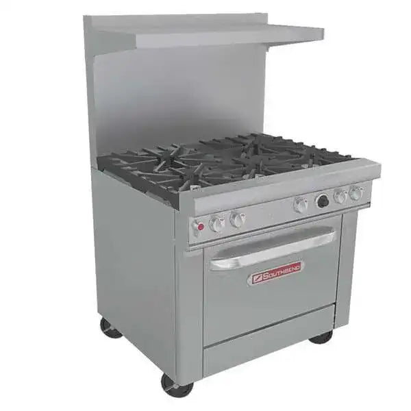 Southbend Restaurant Gas Range, with 5 Burners and Standard Oven - 224,000 BTU – 4365D