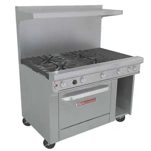 Southbend Restaurant Gas Range, 48" W with 8 (1) Standard Oven & (1) Cabinet Base and Manual Controls, - 271,000 BTU – 4481DC-7L