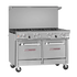 Southbend Restaurant Gas Range, 48" W with 8 (1) Standard Oven & (1) Cabinet Base (1) 24" Griddle Left and Thermostatic Controls, - 225,000 BTU – 4484DC-2TL