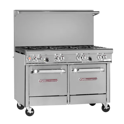 Southbend Restaurant Gas Range, 48" W with 8 (1) Standard Oven & (1) Cabinet Base and Manual Controls, - 271,000 BTU – 4484DC-7L