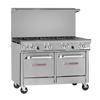 Southbend Restaurant Gas Range, 48" W with 8 (2) Space Saver Ovens (1) 24" Griddle Left and Manual Controls, - 270,000 BTU – 4484EE-2GL