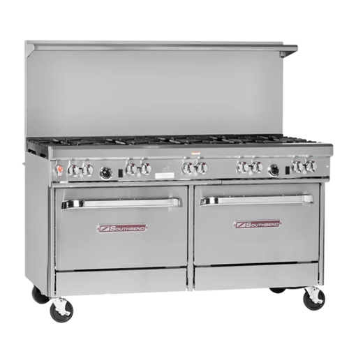 Southbend Restaurant Gas Range, 60" W with 2 Burners (1) 48" Griddle and (2) Convection Ovens - 210,000 BTU – 4601AA-4TR