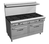 Southbend Restaurant Gas Range, 60" W with 10 Burners and (2) Convection Ovens - 394,000 BTU – 4601AA