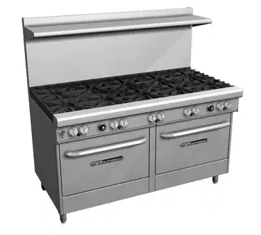 Southbend Restaurant Gas Range, 60" W with 10 Burners and (2) Convection Ovens - 394,000 BTU – 4601AA