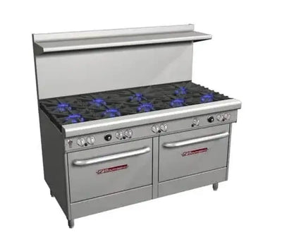 Southbend Restaurant Gas Range, 60" W with 9 Burners and (2) Standard Ovens - 401,000 BTU – 4601DD-5R