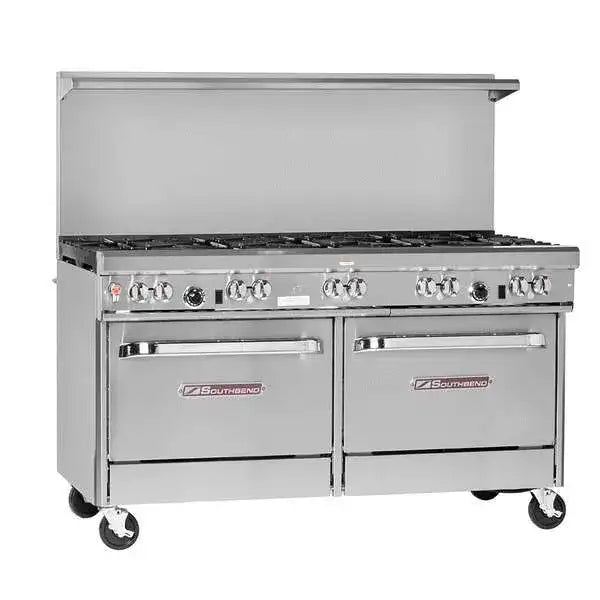 Southbend Restaurant Gas Range, 60" W with 10 Burners and (2) Standard Ovens - 420,000 BTU – 4601DD