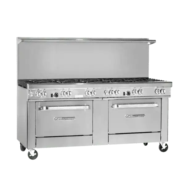Southbend Restaurant Gas Range, 72" W with 6 Burners (1) 36" Griddle and (2) Standard Ovens - 352,000 BTU – 4721DD-3GL