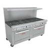 Southbend Restaurant Gas Range, 72" W with 6 Burners (1) 36" Griddle and (2) Standard Ovens - 352,000 BTU – 4721DD-3GL
