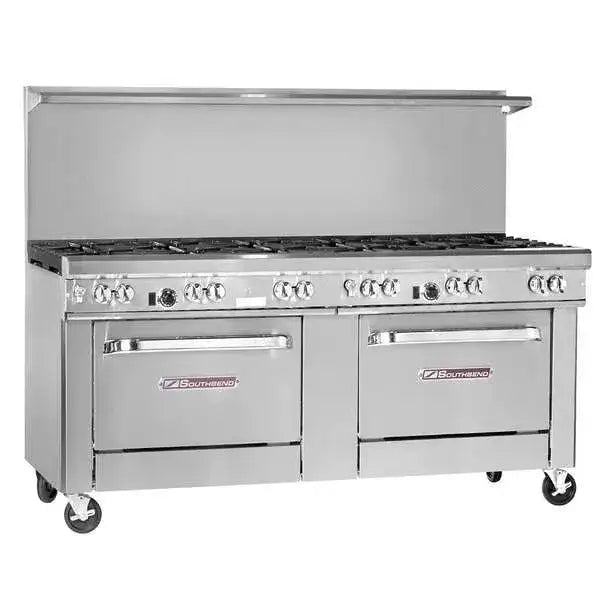 Southbend Restaurant Gas Range, 72" W with 12 Burners and (2) Standard Ovens - 486,000 BTU – 4721DD