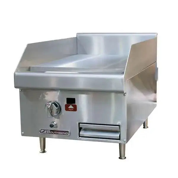 Southbend Heavy Duty Counterline 18'' Countertop Gas Griddle with Manual Controls - Liquid Propane, 20,000 BTU - HDG-18-M