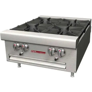 Southbend 4 Burner Countertop Gas Hotplate / Range with Manual Controls - 33,000 BTU - HDO-24