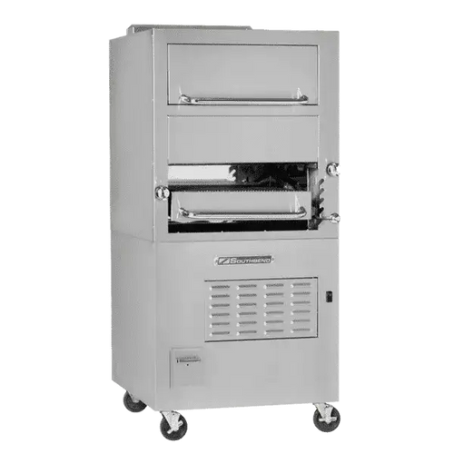Southbend 32″ Sectional Match Infrared Broiler Gas Single Deck With Warming Oven And Cabinet Base – Natural Gas, 104000 Total BTU – P32C-171