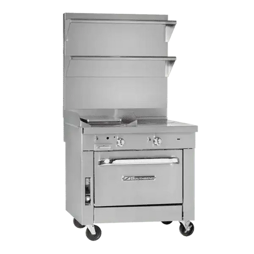Southbend Platinum Sectional, Gas, 32″, 16″ Manual Griddle, 16″ Charbroiler, Cabinet Base – Natural Gas, 80000 Total BTU – P32C-GC
