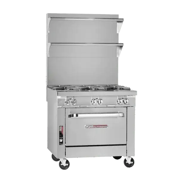 Southbend Platinum Sectional, Gas, 32″, 6 Non-Clog Burners, Modular, Step-Up – Natural Gas, 210000 Total BTU - P32N-BBB-SU