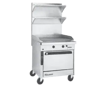 Southbend Platinum Sectional, Gas, 36″, 36″ Thermostatic Griddle, Convection Oven – Natural Gas, 141000 Total BTU - P36A-TTT