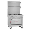 Southbend Platinum Sectional, Gas, 36″, 6 Non-Clog Burners, Standard Oven Base – Natural Gas, 255000 Total BTU - P36D-BBB
