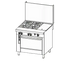 Southbend Commercial Range, 36" W with 4 Burners (1) 12" Hot Top and Standard Oven - 217,000 BTU – P36D-BBH