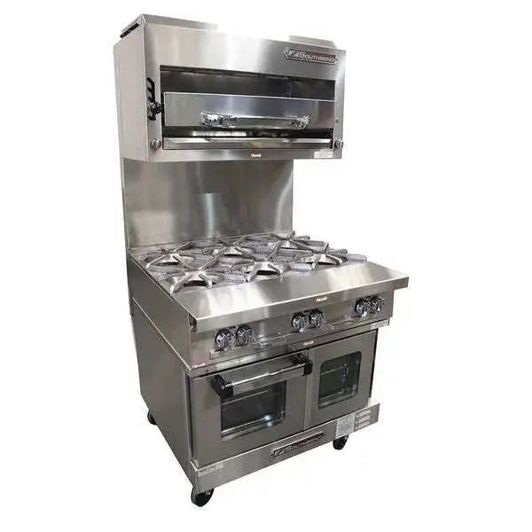 Southbend Commercial Range, 36" W with 6 Burners and Modular Base, 210,000 BTU - P36N-BBB