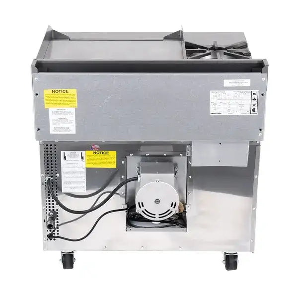 Southbend Commercial Range, 36" W with 2 Burners (1) 24" Griddle and Modular Base - 134,000 BTU – P36N-BTT