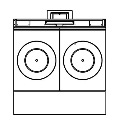 Southbend Commercial Range, 36" W with (2) 18" French Hot Tops and Modular Base - 80,000 BTU - P36N-FF