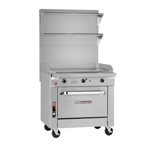 Southbend Commercial Range, 36" W with (1) 24" Griddle & (1) 12" Charbroiler and Modular Base - 96,000 BTU – P36N-TTC
