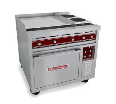 Southbend Electric Range, Electric, 36″, 6 Round Hot Plates, Standard Oven Base – SE36D-BBB