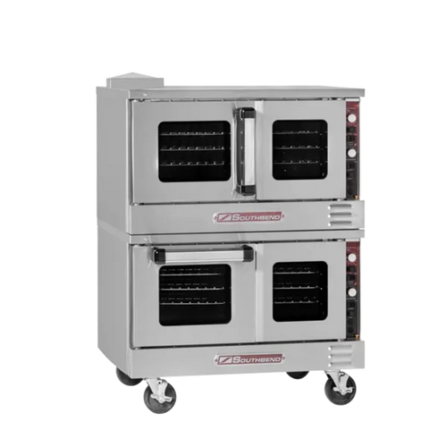 Southbend TV-Series Low Profile Gas Convection Oven Double Deck With Standard Controls – Natural Gas, 104000 Total BTU - TVGS/22SC