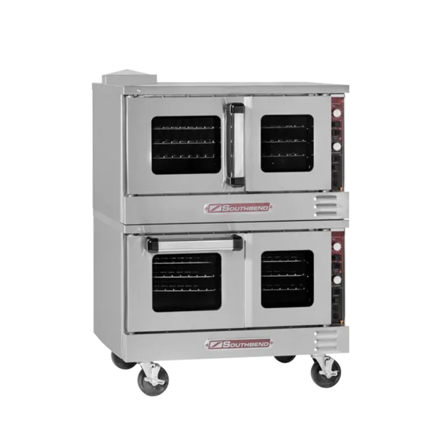 Southbend TV-Series Low Profile Gas Convection Oven Double Deck With Standard Controls – Natural Gas, 104000 Total BTU - TVGS/22SC