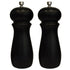 Salt Shaker & Pepper Grinder, Rubberwood with Black Matte Finish, 2-Piece Set by Winco - Available in Different Models